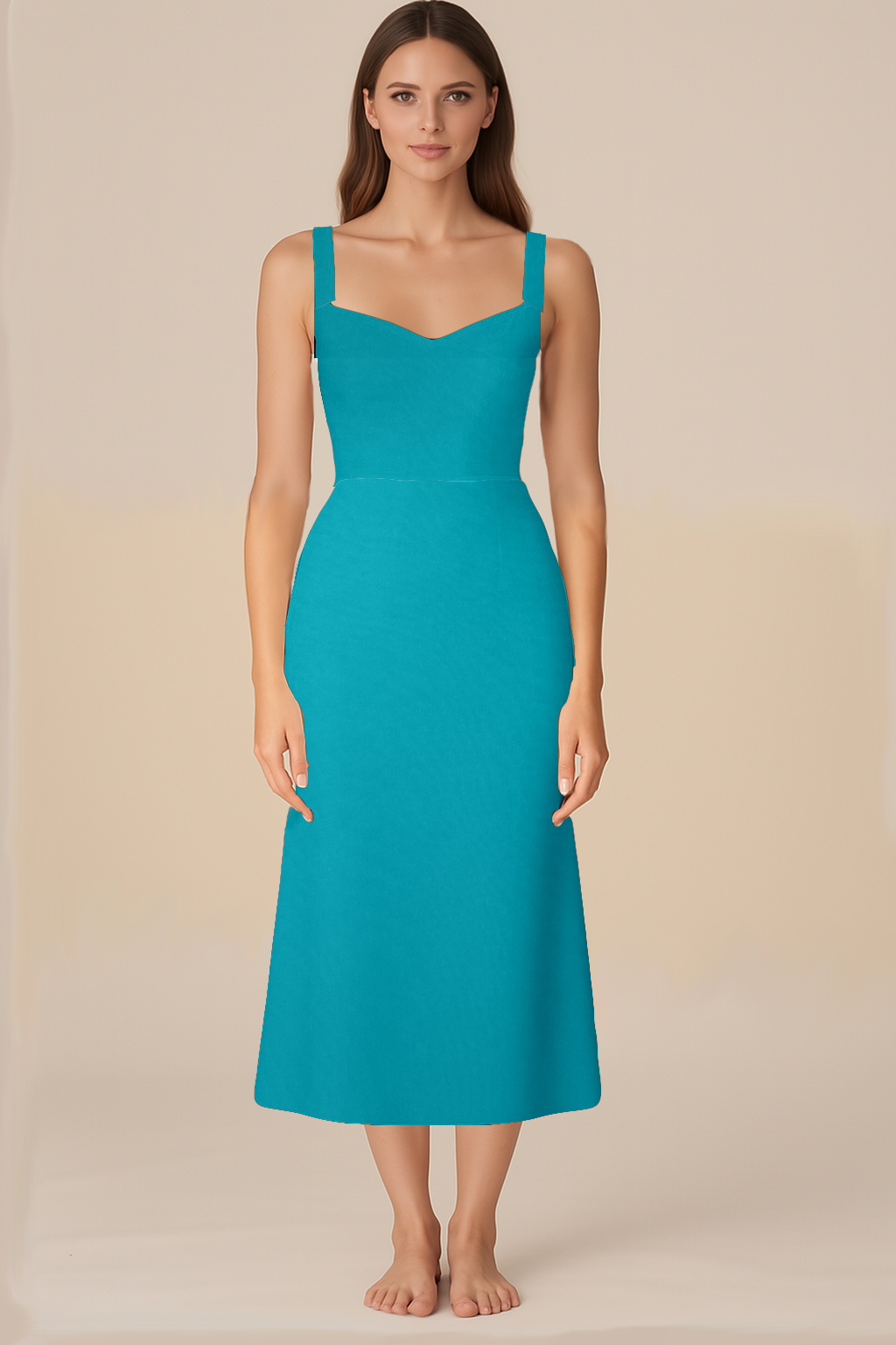 Floral A-Line Midi