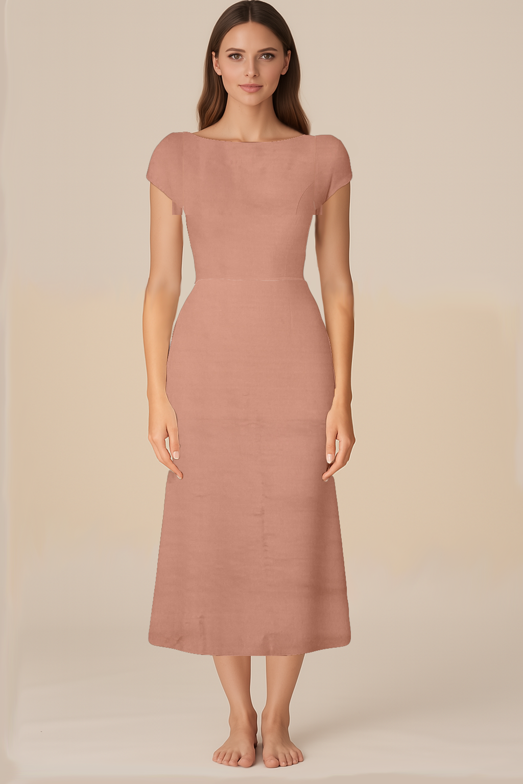 Satin A-Line Elegance