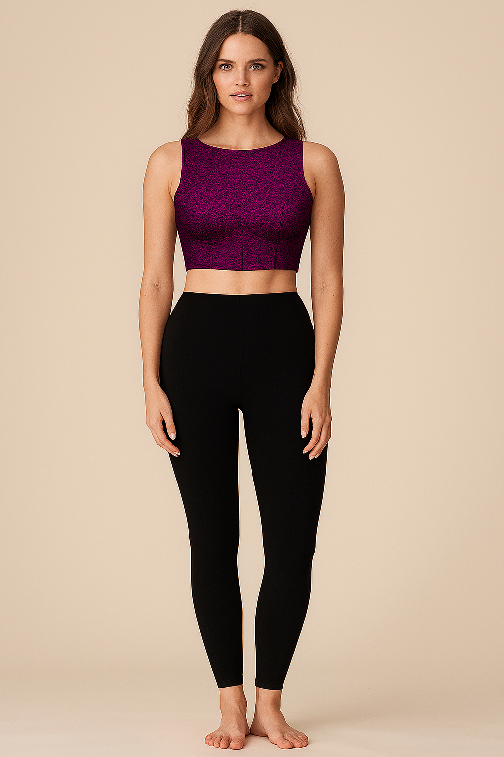 Crop Tops | Corset | Boat | Strappy Velvet | Purple
