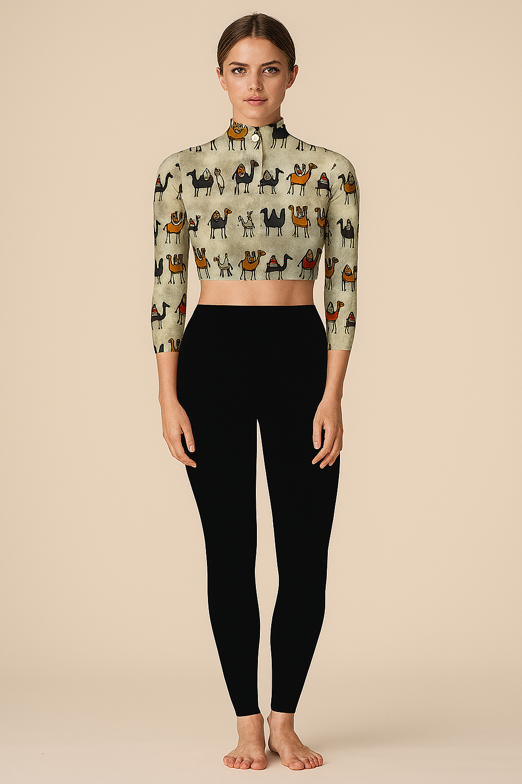 Crop Tops | Wrapped | Chinese | Bracelet Cotton | Camels