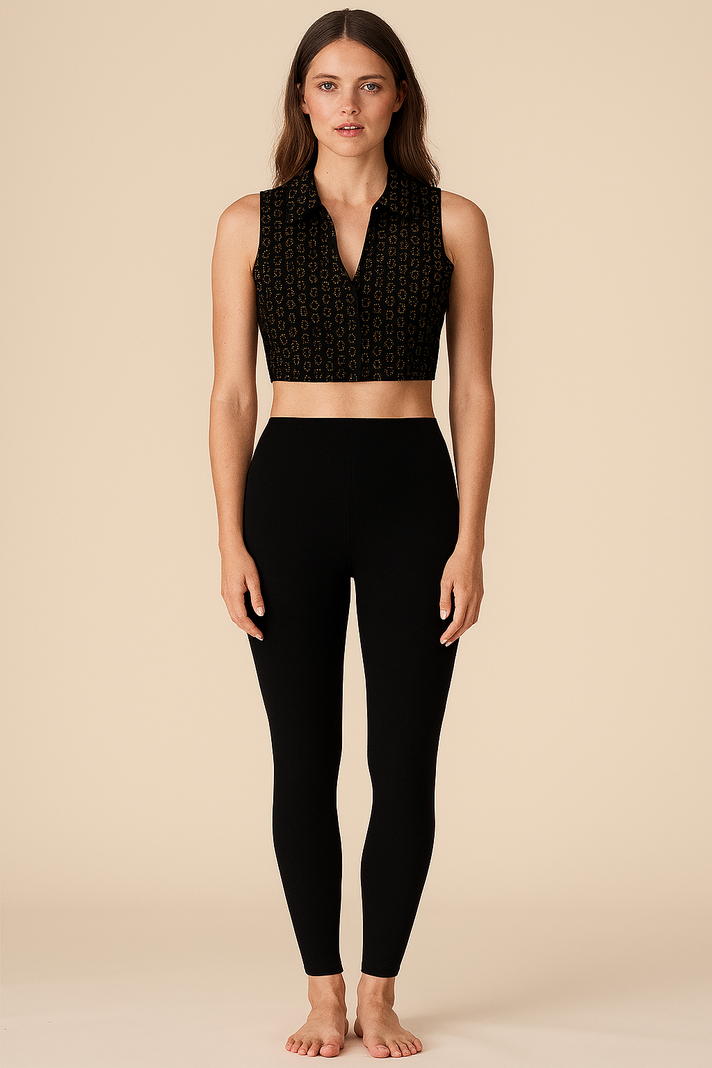 Crop Tops | Wrapped | Collar Without Buttons | Strappy Sequin | Black